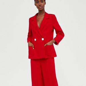 Zara Red Blazer